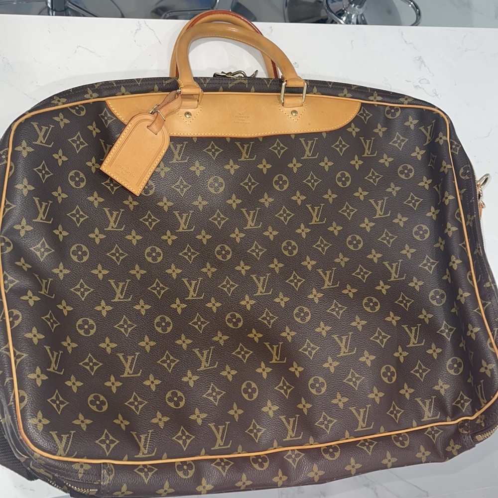 LOUIS VUITTON MONOGRAM CANVAS ALIZE 2 POUCH VINTAGE TRAVEL DUFFEL BAG